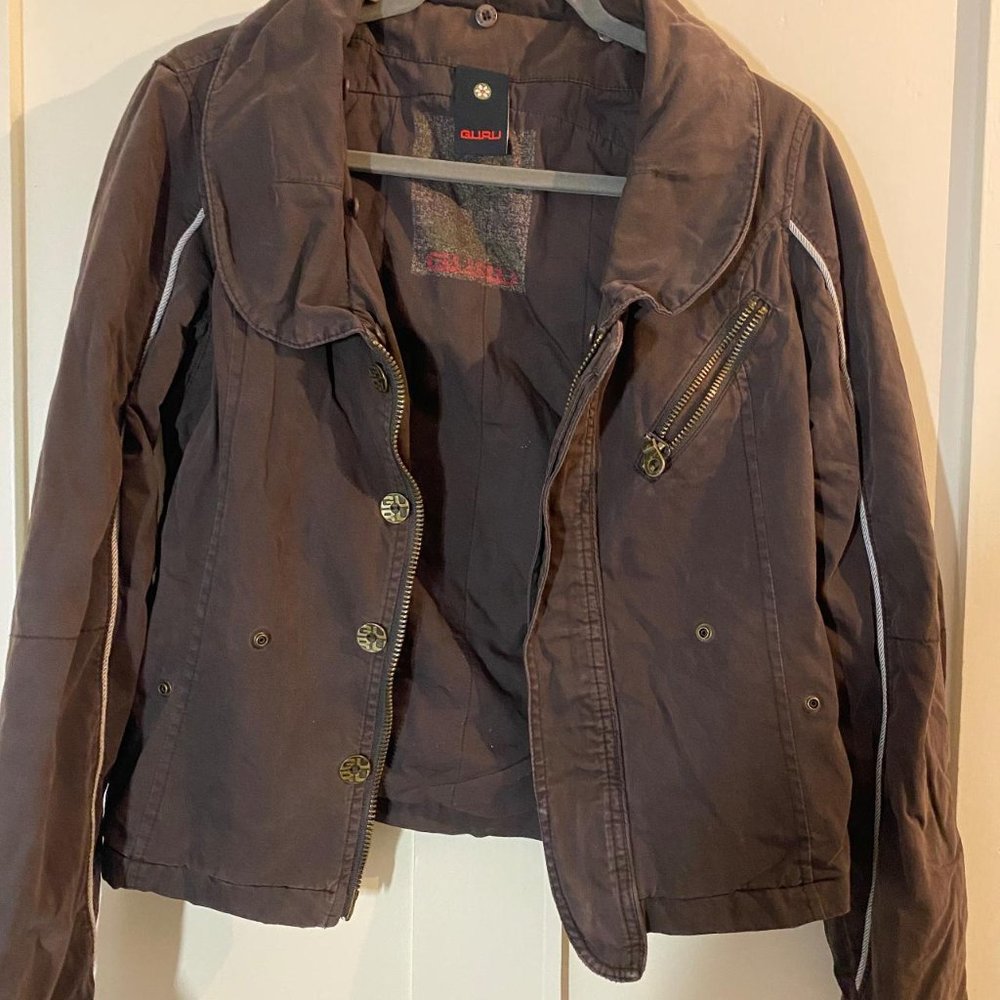 True Religion Womens Grey and Khaki Jacket